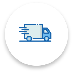 JPS Books blue truck shipping logistics icon